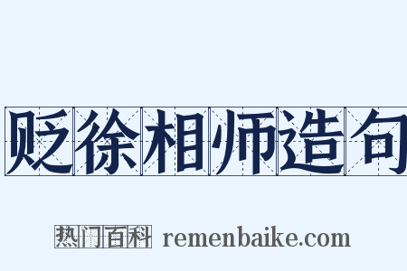 贬徐相师造句是什么意思的图片